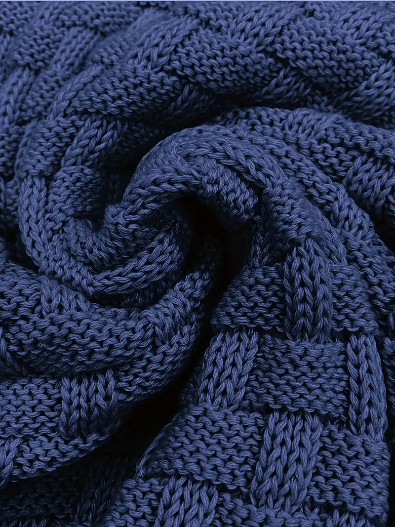 Pull pour Hommes Tricoté Élégant en Coton et Acrylique