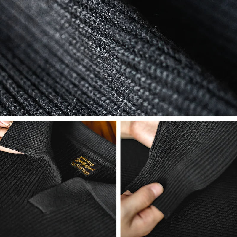 Pull pour hommes à col polo Tricoté 2