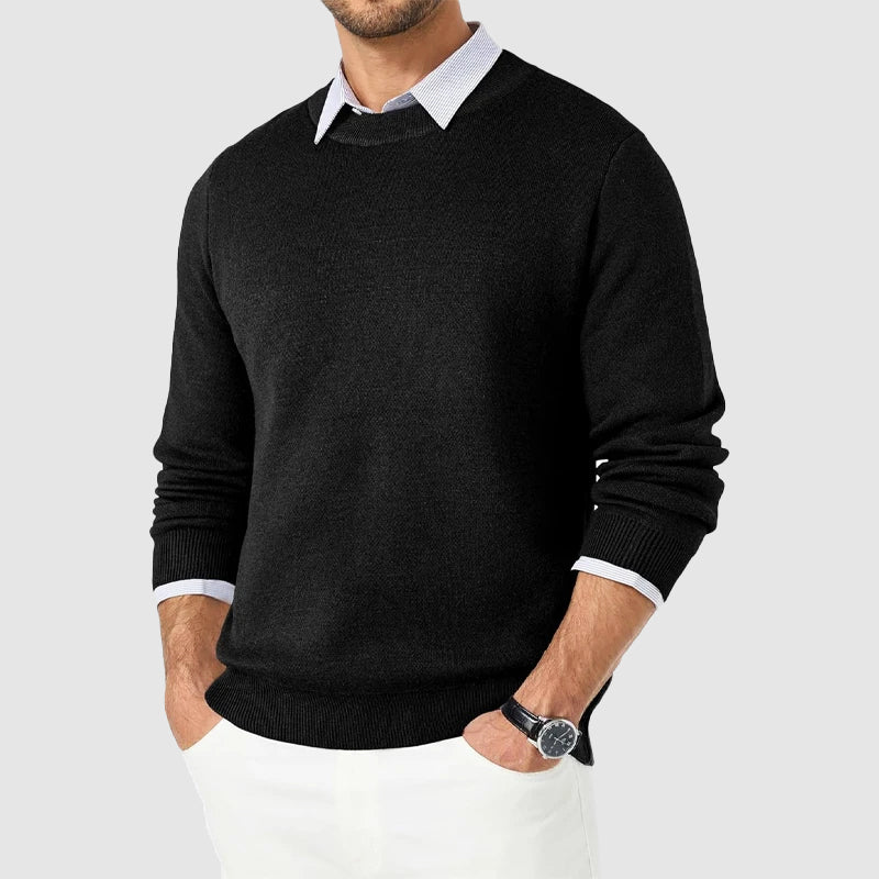 Pull pour hommes à col rond décontracté 2