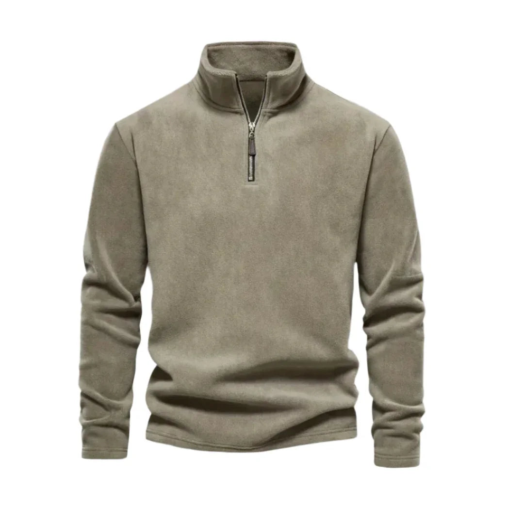 Pull pour hommes à quart de zip décontracté 0