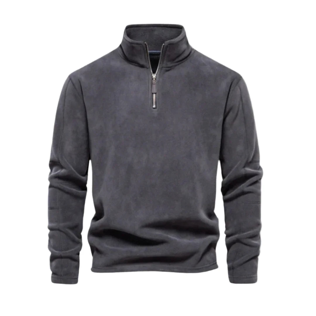 Pull pour hommes à quart de zip décontracté 7