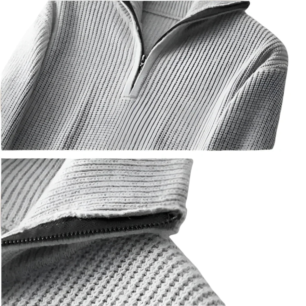 Pull pour hommes à quart de zip moderne 4