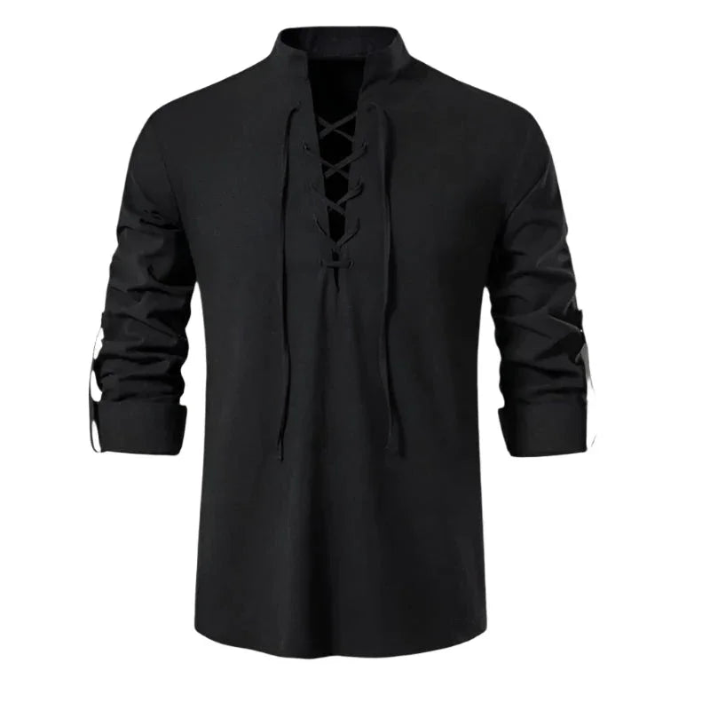Pull pour hommes décontracté avec cordon de serrage 5