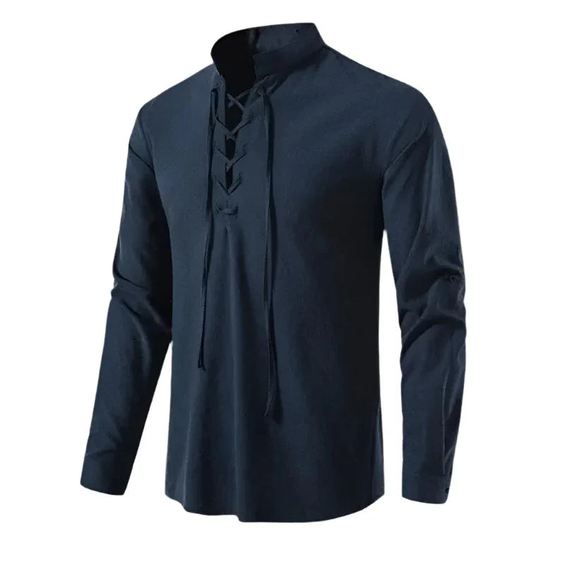 Pull pour hommes décontracté avec cordon de serrage 7