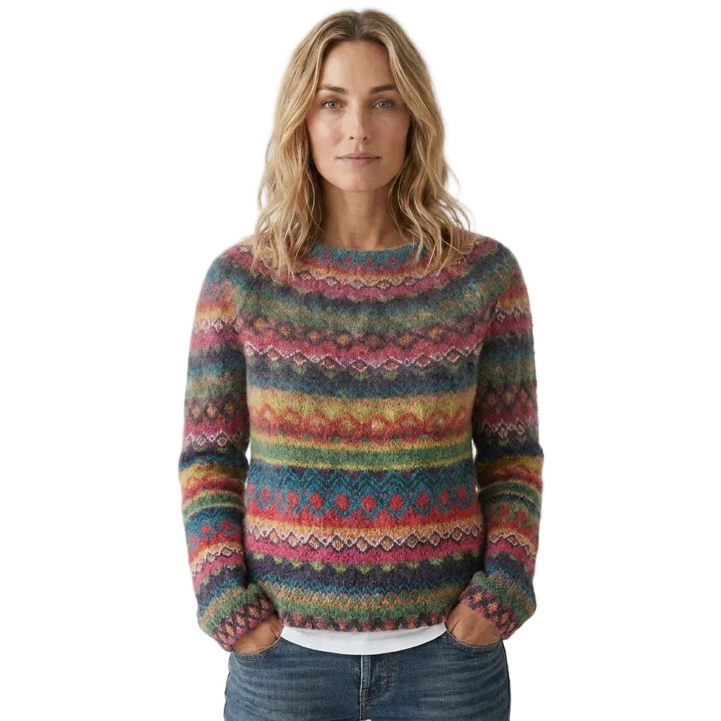 Pull rayé pour femme, coupe décontractée, idéal au quotidien 0