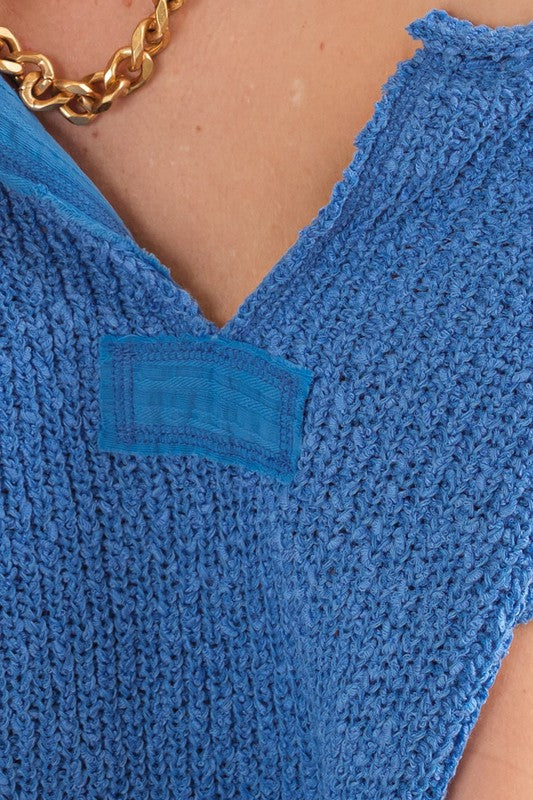 Pull sans manches en patch pour femme 1