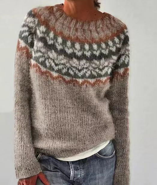 Pull vintage pour femme au design rétro 4
