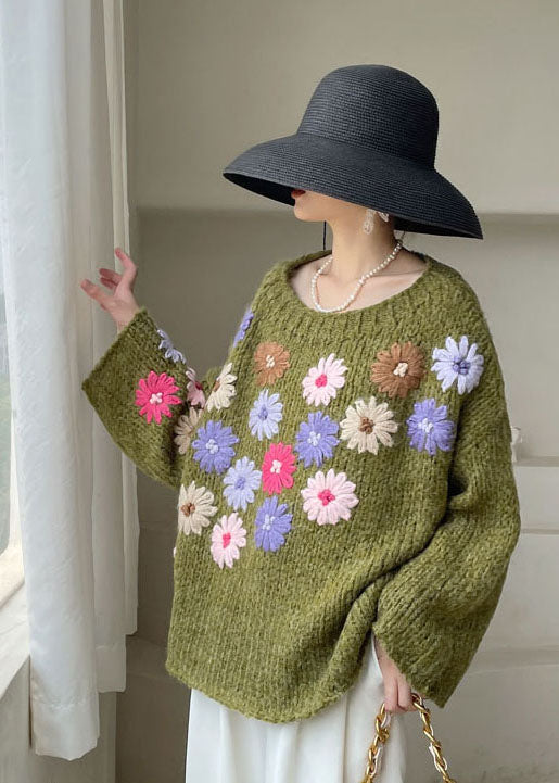Pulls en Tricot Floral pour Femme 1