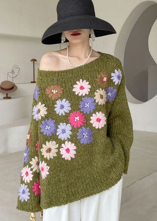 Pulls en Tricot Floral pour Femme 2