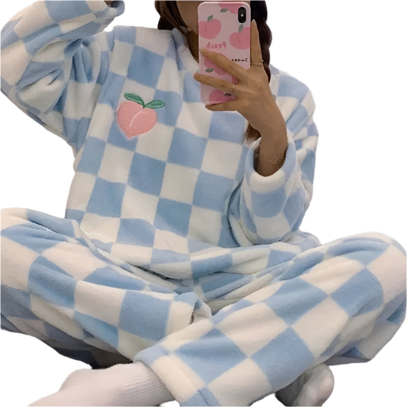 Pyjama Femme Confortable en Coton Doux