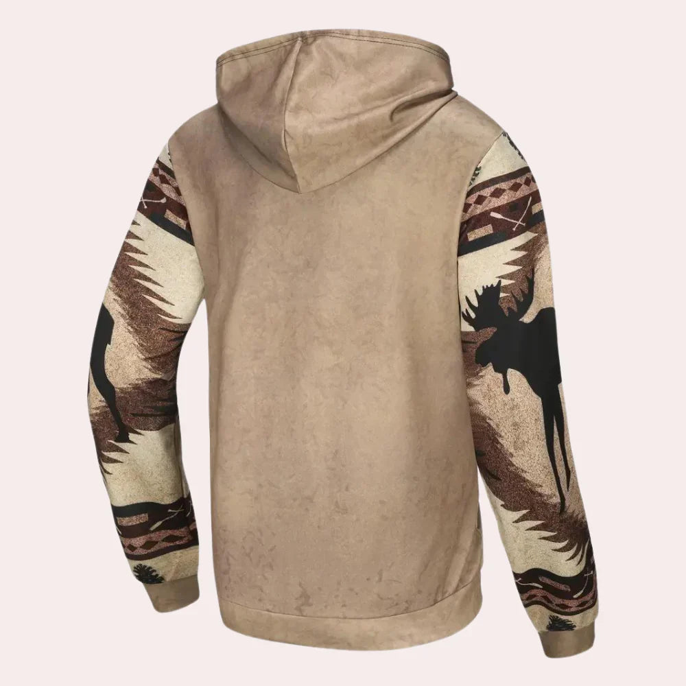 Pull à Capuchon pour Hommes Style Décontracté Tissu Doux-2