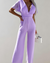 Variant image for Combinaison Dames Col en V Jambes Larges Polyester-5