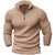 Variant image for Pull Zippé pour Hommes Élégant en Tissu Doux-7