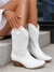 Bottes Femme Cowboy Élégantes Cuir Synthétique 3