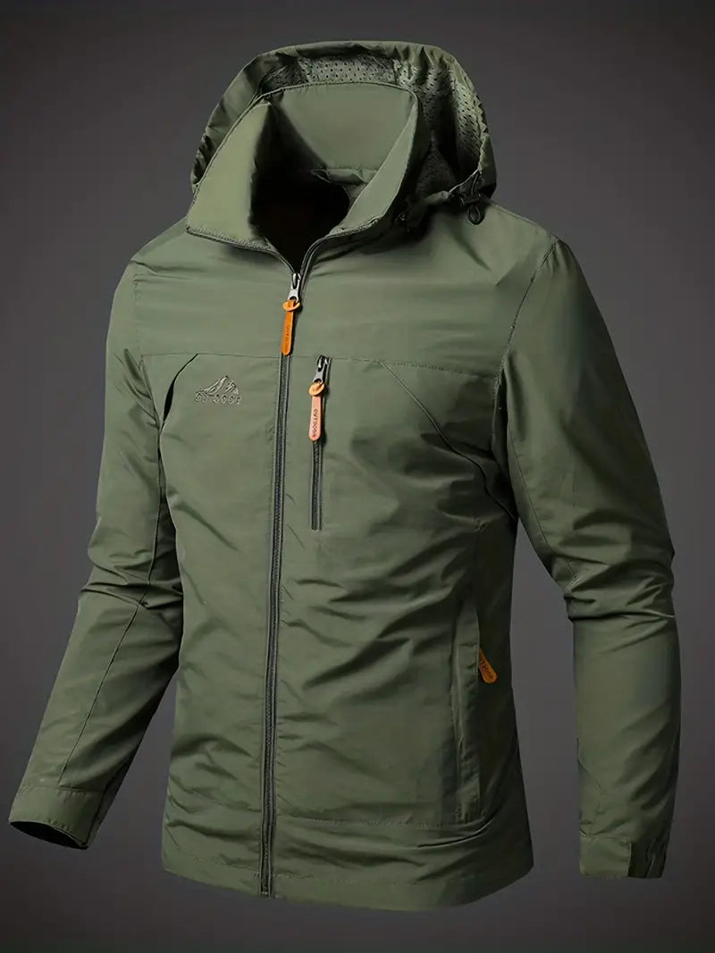 Variant image for Veste Imperméable Homme Modern Style avec Capuche Tissu Imperméable-1