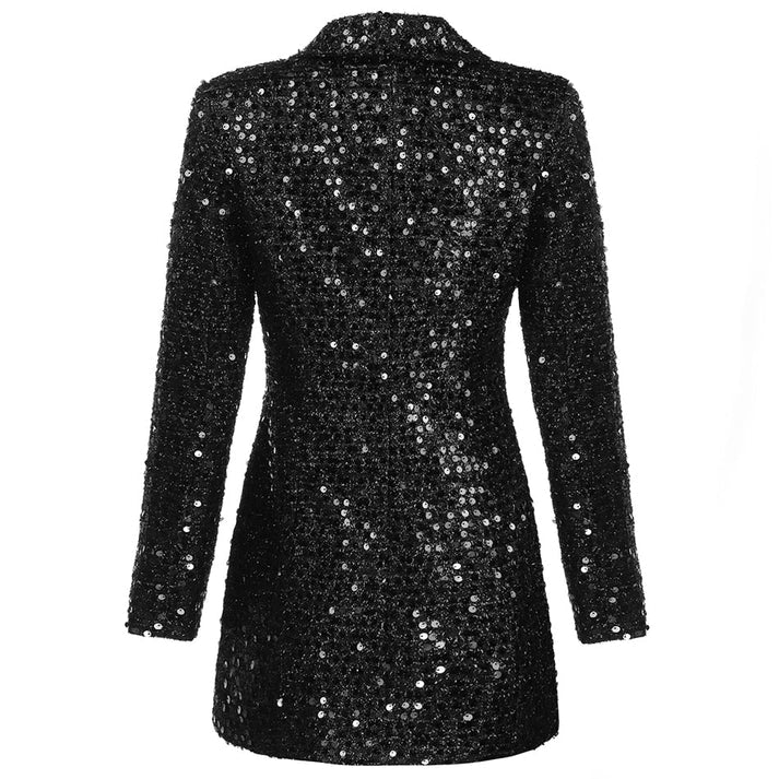 Robe Blazer Chic à Paillettes 2