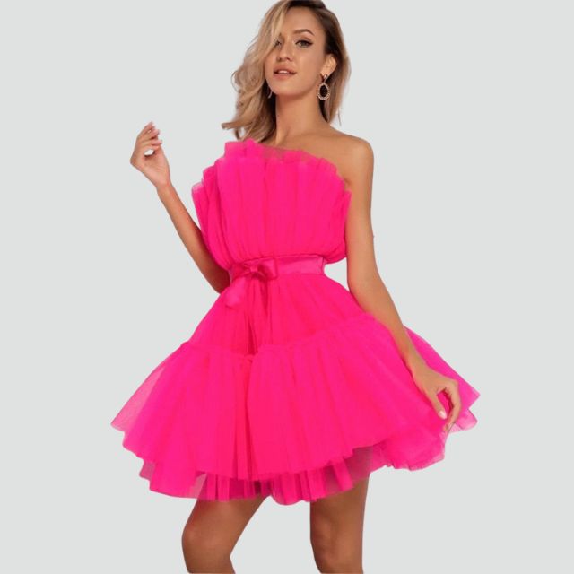 Robe Bustier Tulle Superposée 9