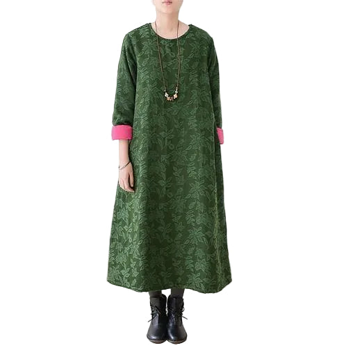 Robe Caftan Femme Grande Taille Style Brodé 0
