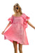 Robe Carrée Minérale Lavée Fuchsia 0