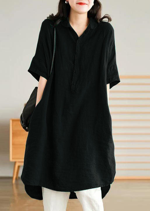 Robe Chemise en Lin pour Femmes 2