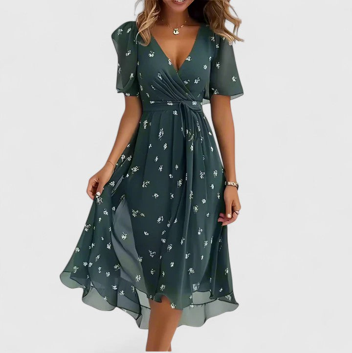 Robe Courte Femme à Motif Floral 6