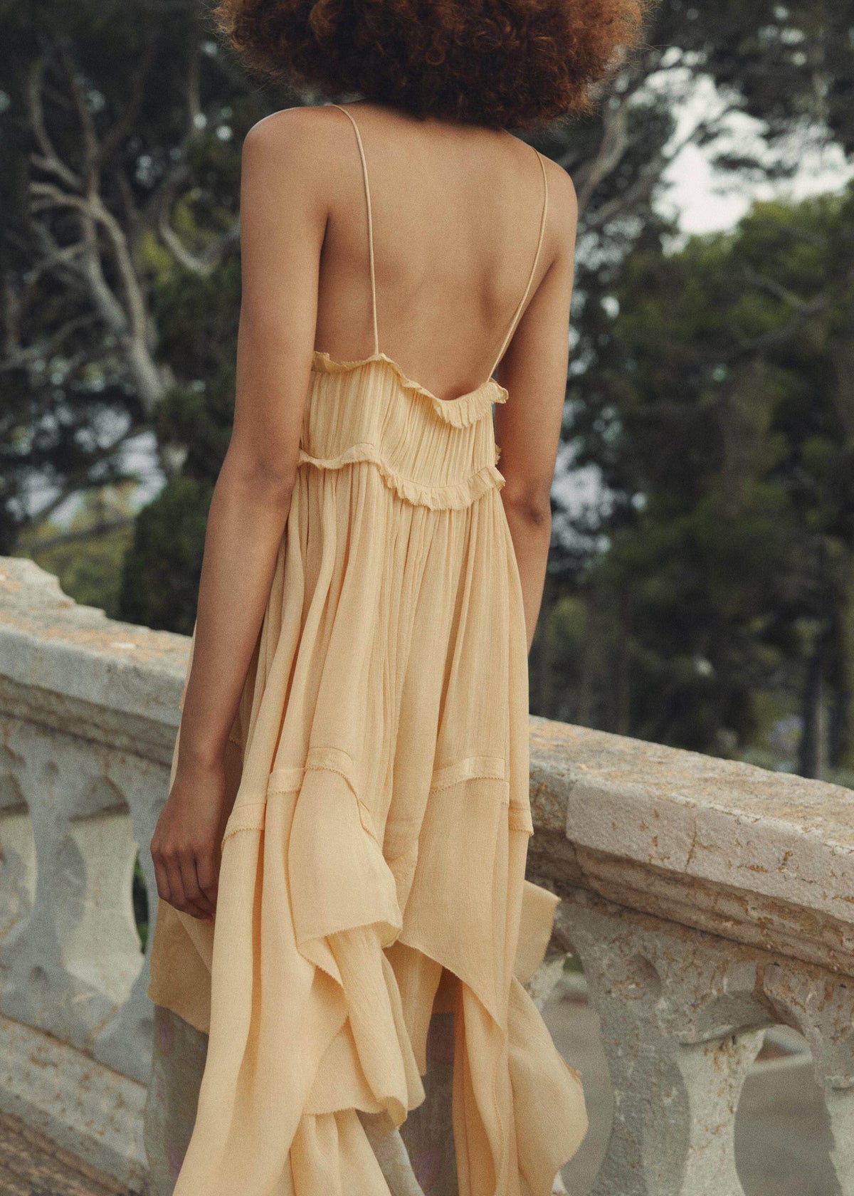 Robe D'Été Femme À Volants Asymétriques Style Patchwork Chic 2