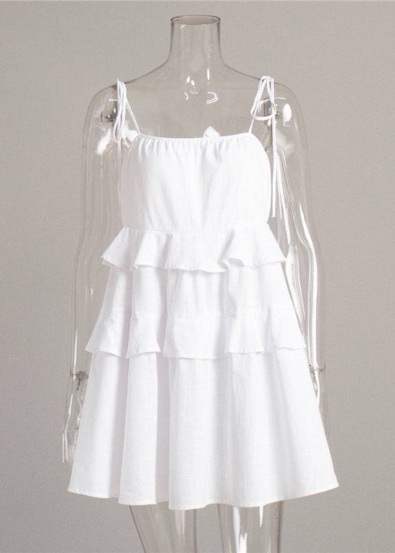 Robe D'Été Femme À Volants Chic 4