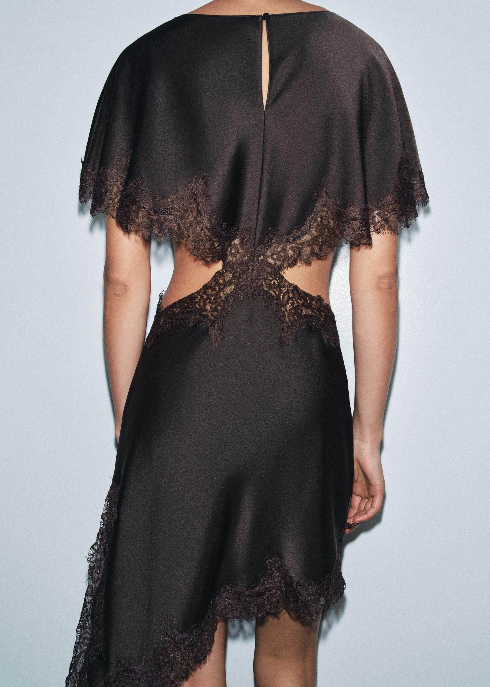 Robe D'Été Femme Chic Avec Dentelle Ajourée Et Patchwork 3