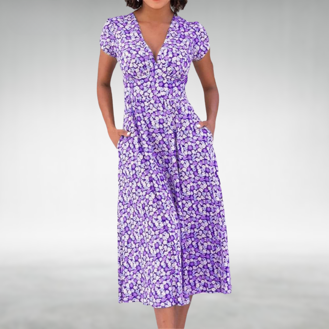 Robe D'Été Femme Chic Florale Longue 2