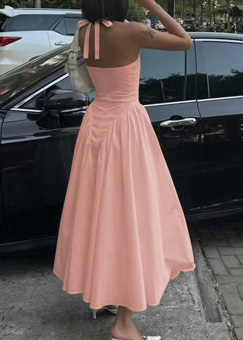 Robe D'Été Femme Col En V Licou Style Vacances Chic 3