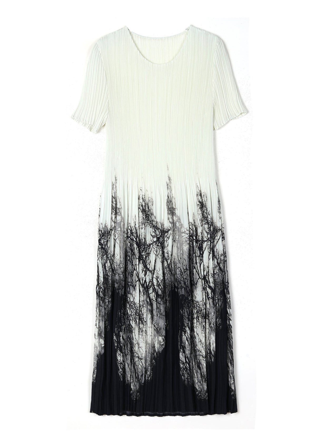 Robe D'Été Femme Effet Froissé Col Rond Chic 4