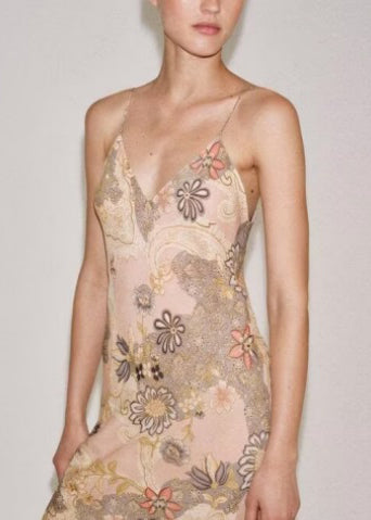 Robe D'Été Femme Imprimée À Bretelles Fines Col En V Chic 3