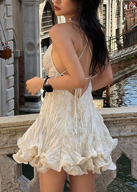 Robe D'été Femme Bohème Col En V Avec Dentelle Patchwork 3