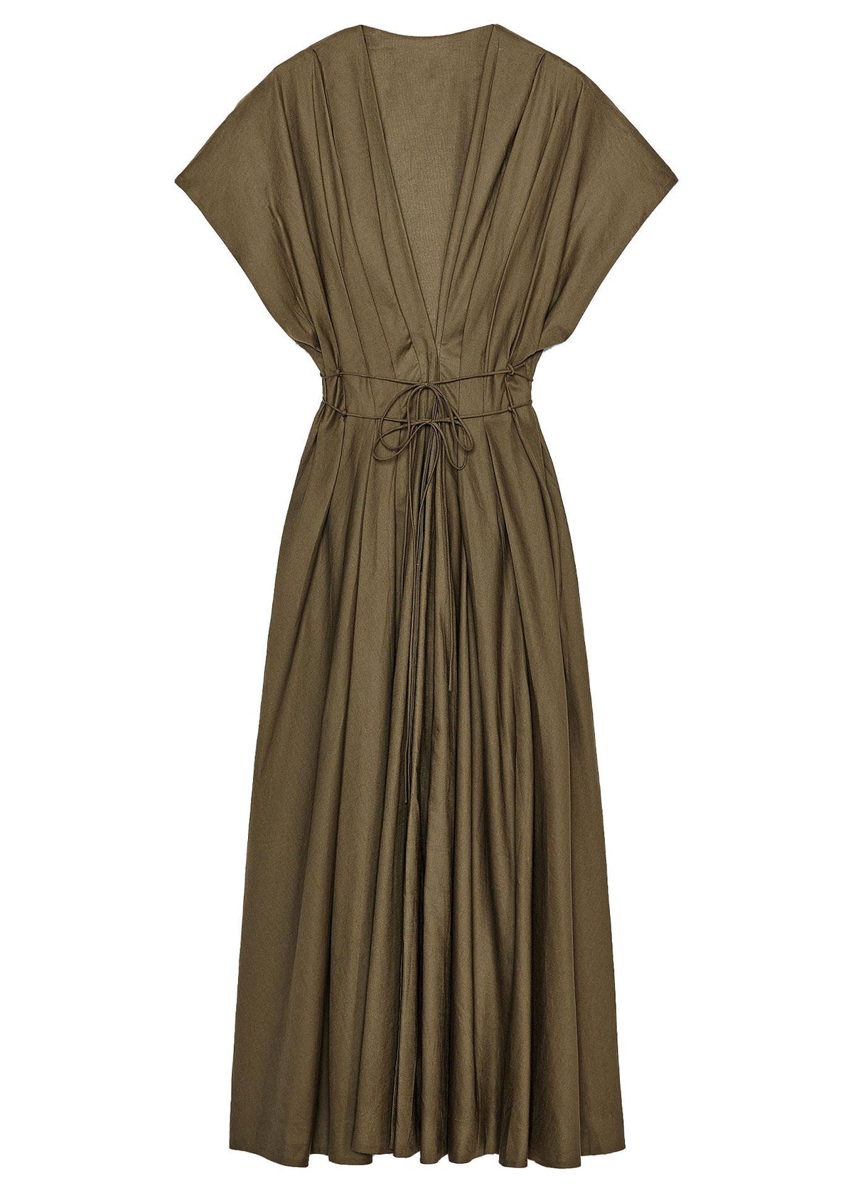 Robe D'été Femme Col En V À Lacets Chic 4