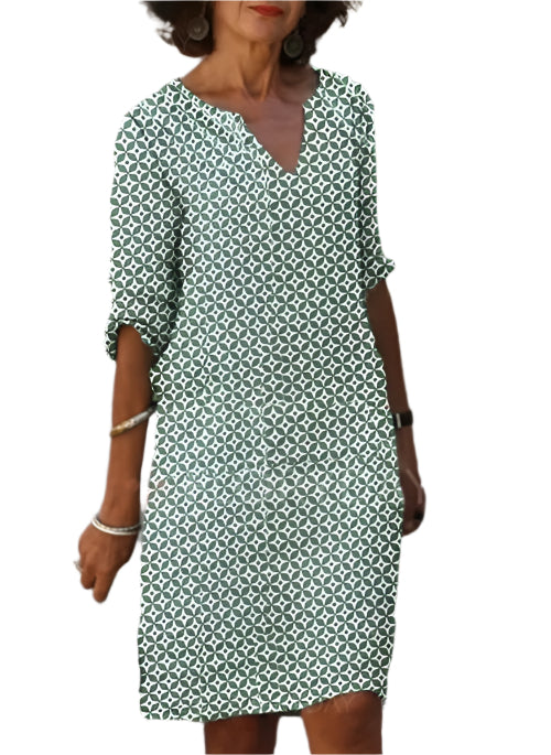 Robe Détendue Femme Style Été Tissu Léger 0