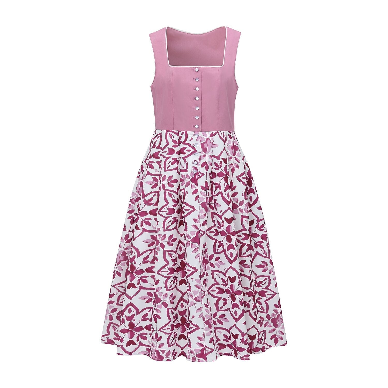 Robe Dirndl Bavaroise avec Schürze pour Femmes Tenue Oktoberfest Traditionnelle 3