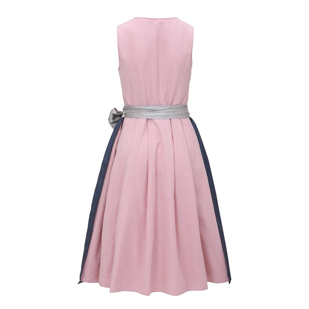 Robe Dirndl Femme Vintage en Polyester Rose 2