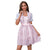 Robe Dirndl Femme avec Écharpe en Dentelle Tissu Doux 0