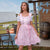 Robe Dirndl Femme avec Écharpe en Dentelle Tissu Doux 2