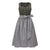 Robe Dirndl Traditionnelle Femme Coton avec Schürze 1