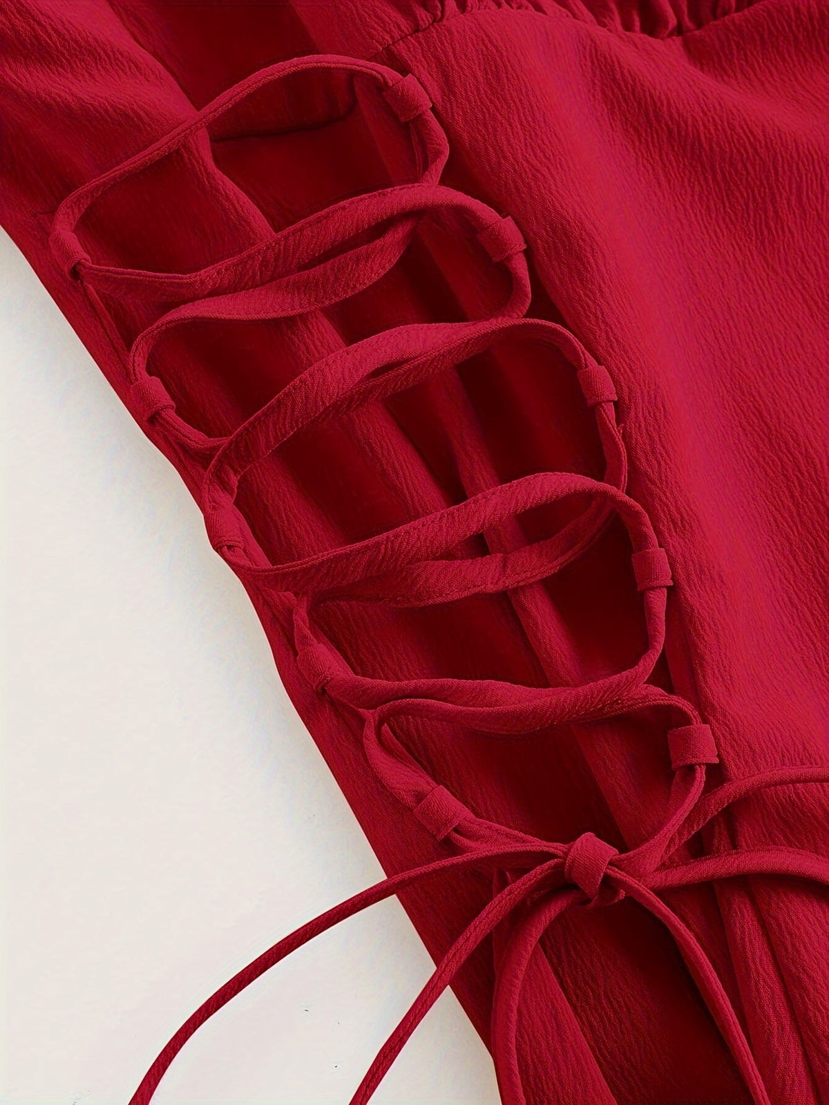 Robe Femme Cami Décolleté Carré Dos Nu Détails Froncés Tissu Doux 3