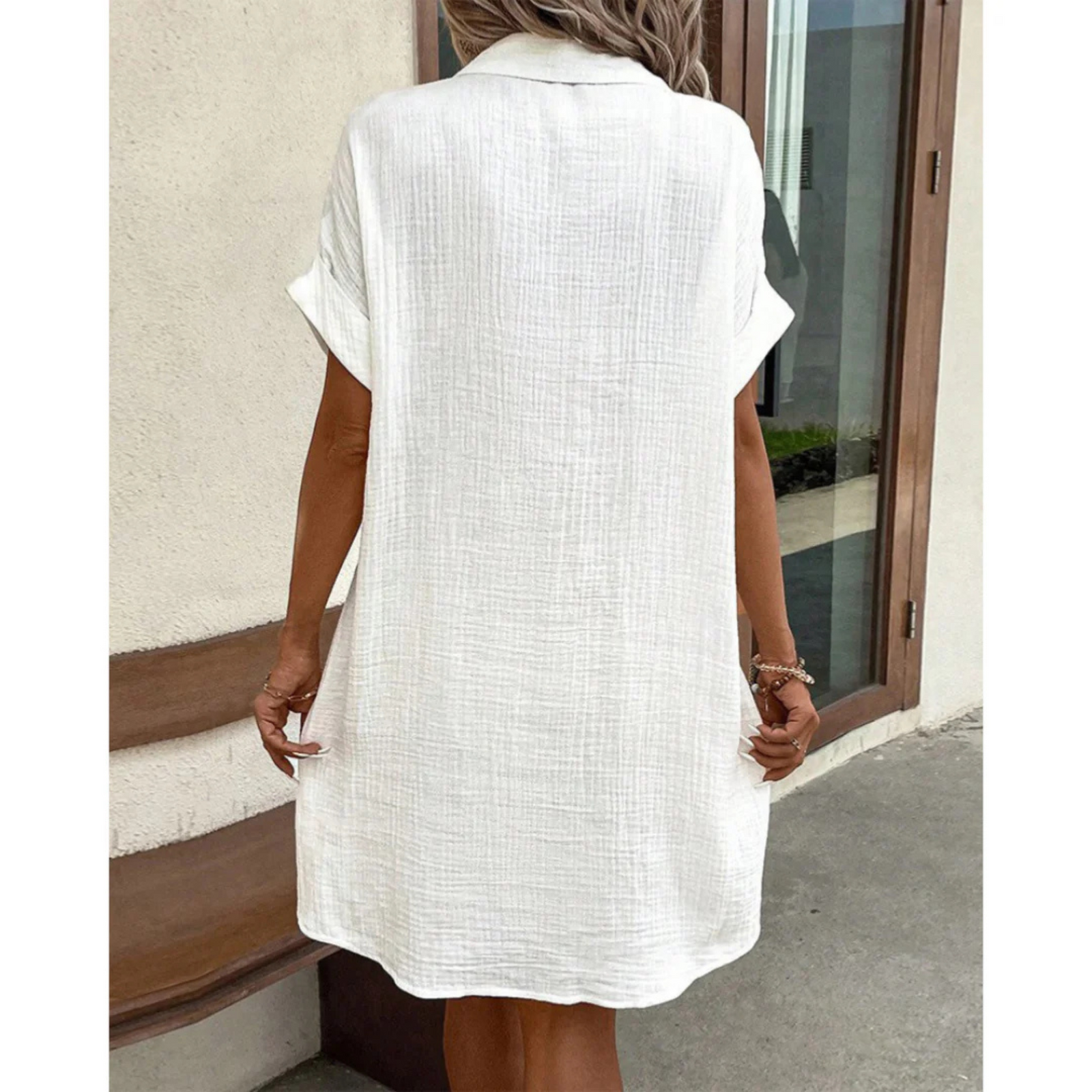 Robe Femme Chemise Polyvalente Chic 6