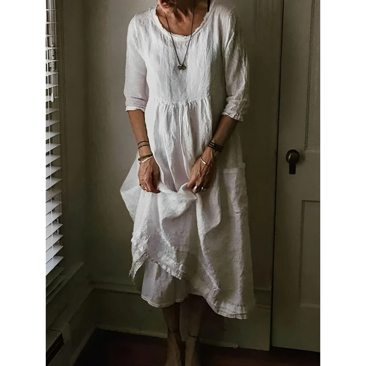 Robe Femme Chic Manches 3/4 0