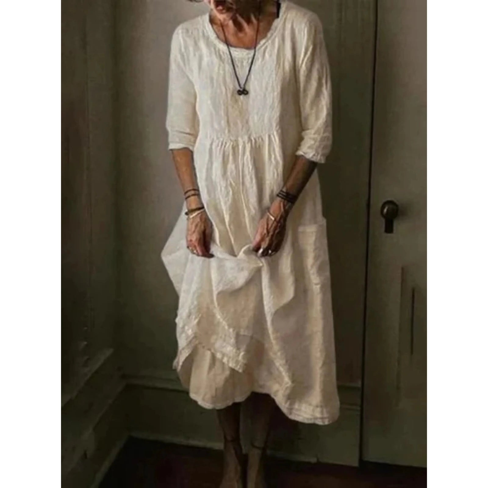 Robe Femme Chic Manches 3/4 2