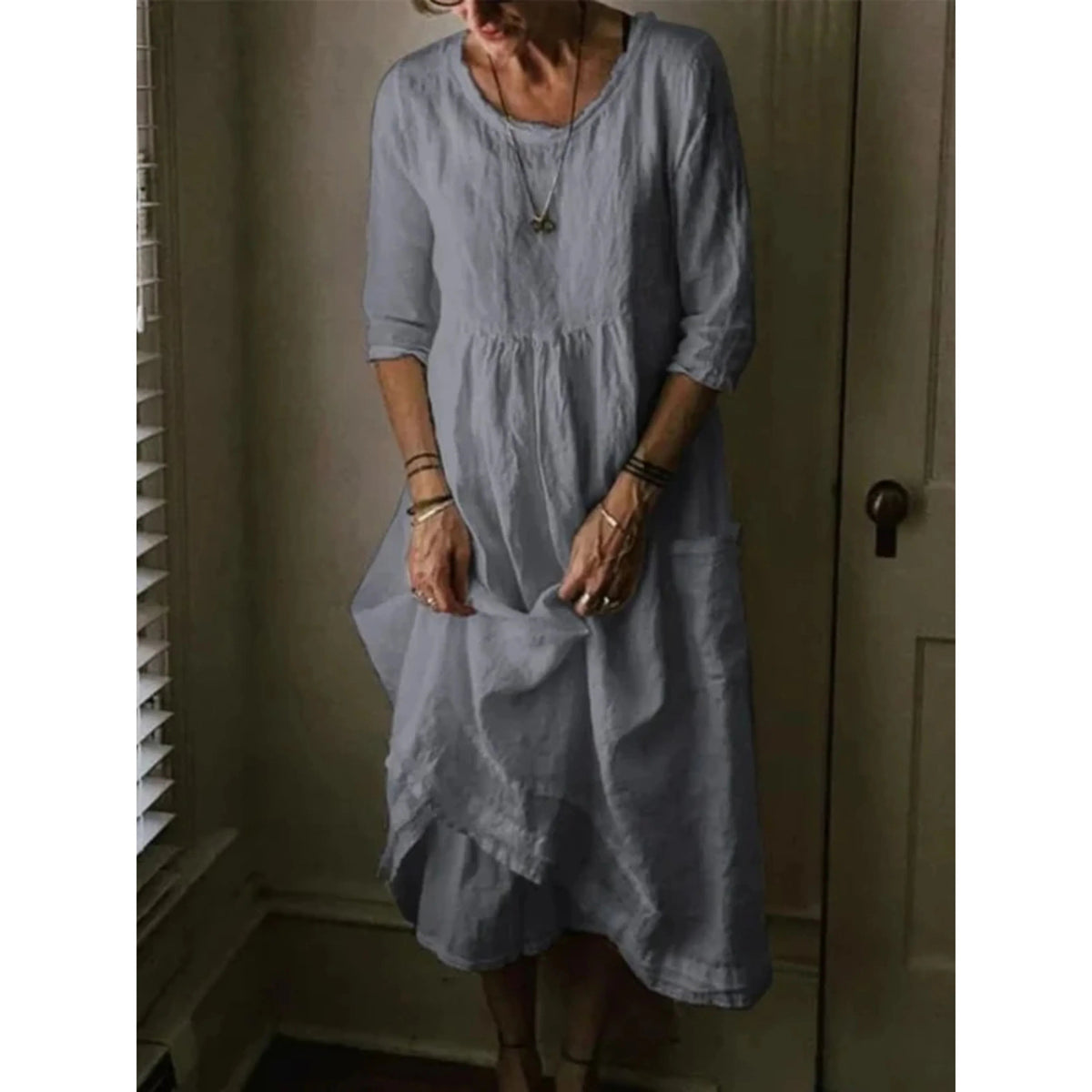 Robe Femme Chic Manches 3/4 4