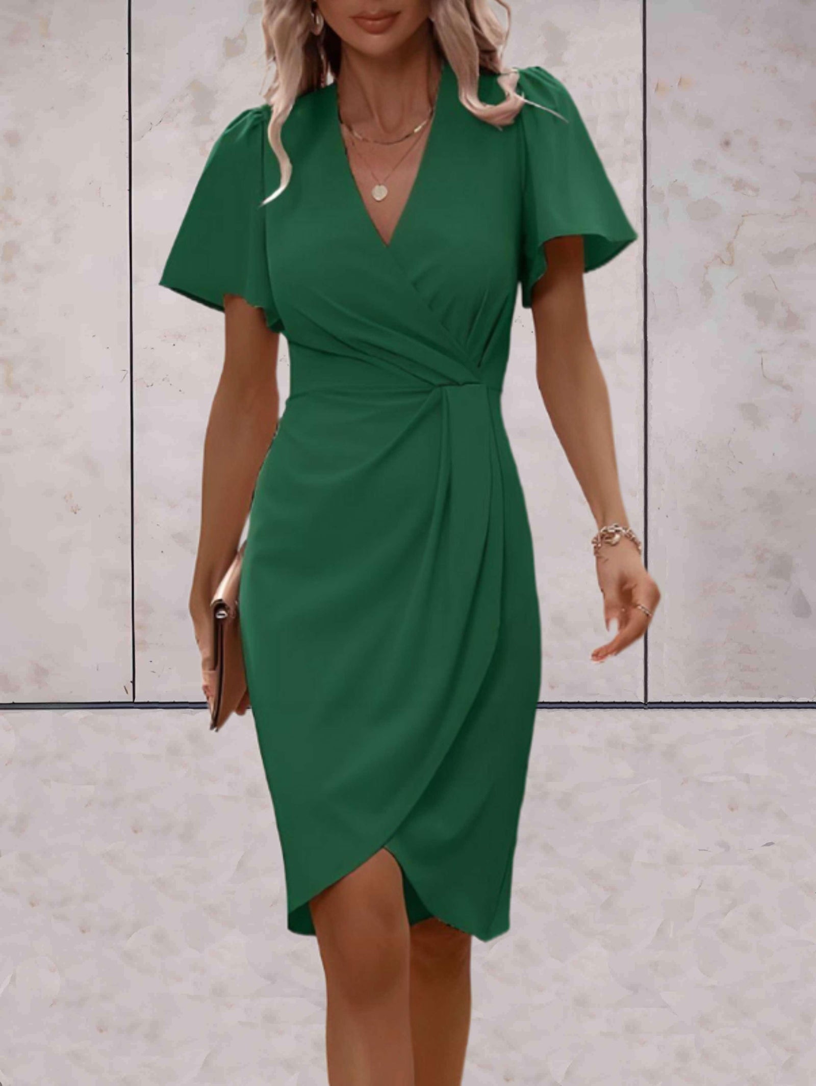 Robe Femme Chic à Manches Évasées 10