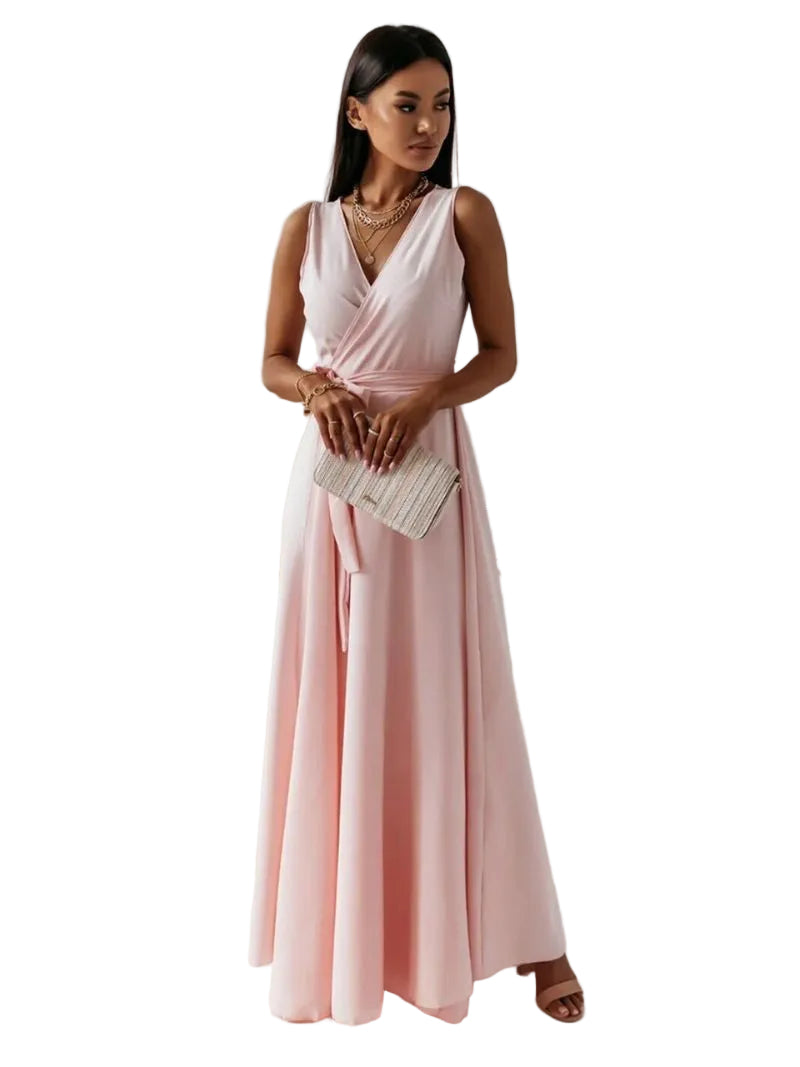 Robe Femme Col V Élégante 0