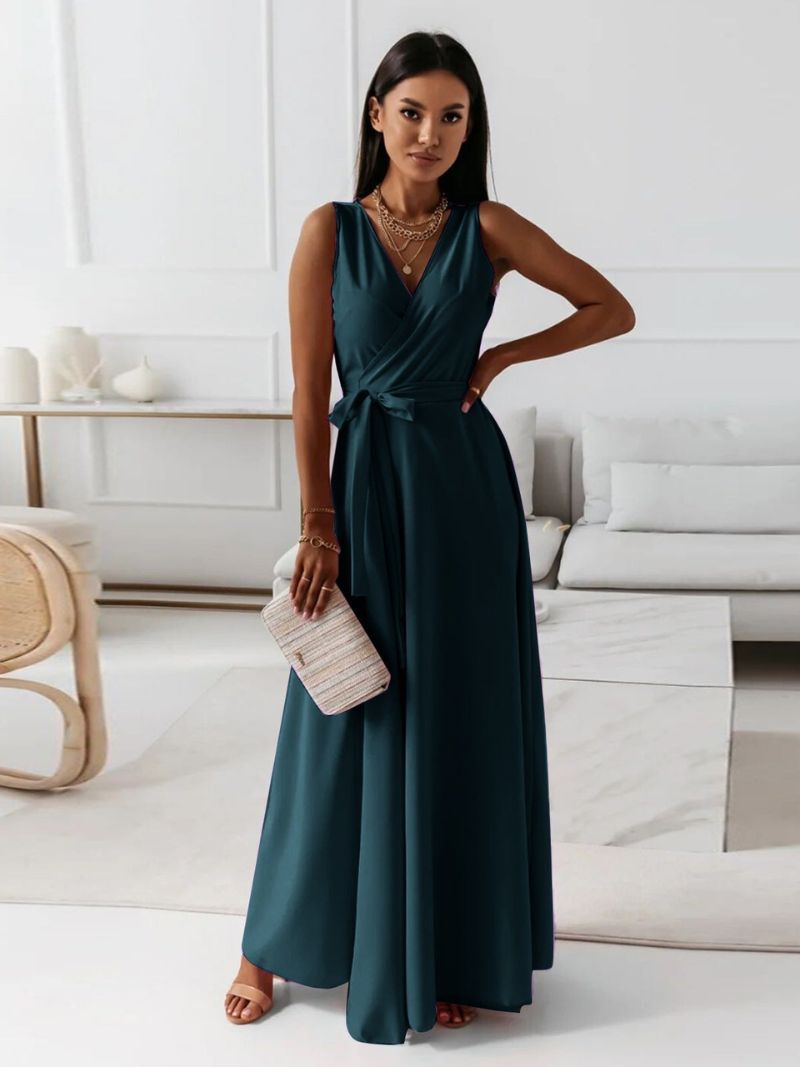 Robe Femme Col V Élégante 1