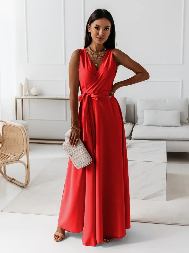 Robe Femme Col V Élégante 3
