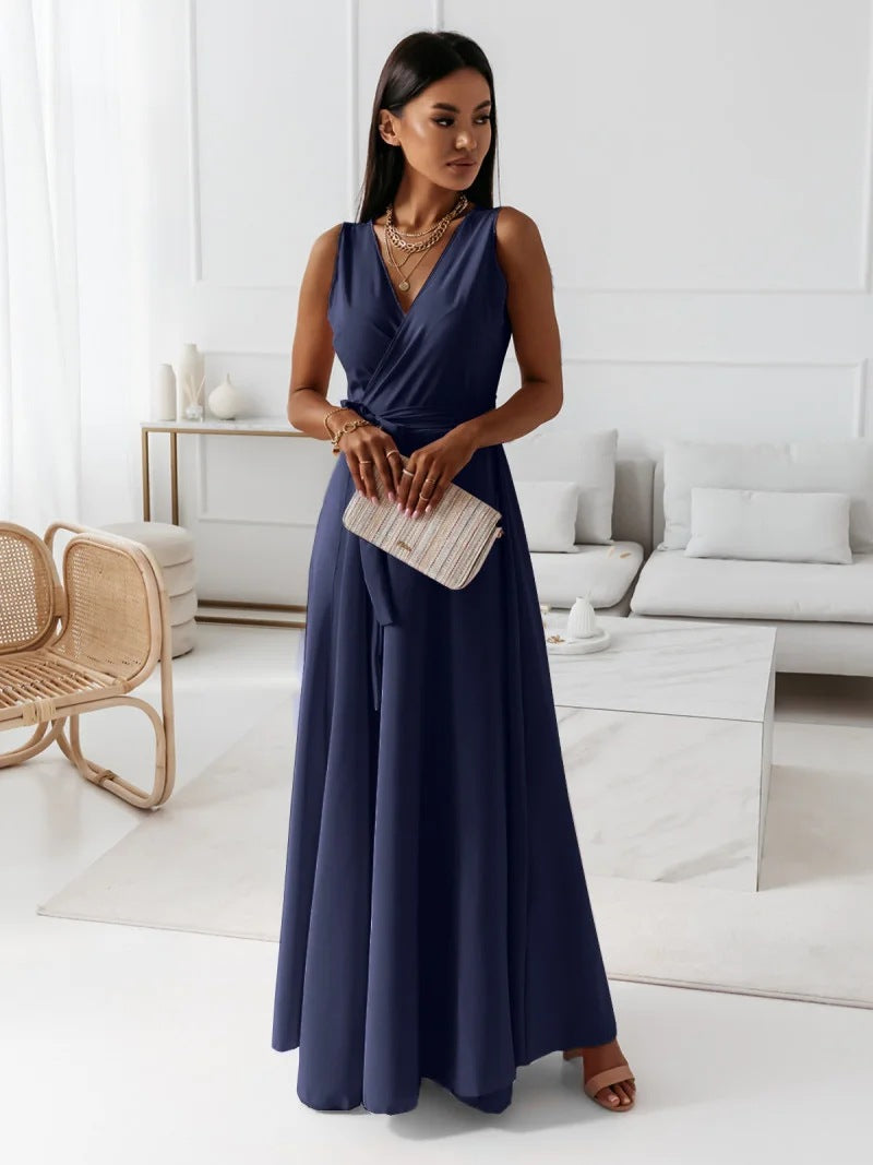 Robe Femme Col V Élégante 5
